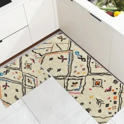 Tribal Pattern Area Rug Kitchen Mat Non-Slip Oil Proof Floor Mat Livingroom Rug Indoor Outdoor Mat Bedroom Decor Bathroom Mat Entrance Rug Door Mat