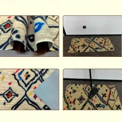 Tribal Pattern Area Rug Kitchen Mat Non-Slip Oil Proof Floor Mat Livingroom Rug Indoor Outdoor Mat Bedroom Decor Bathroom Mat Entrance Rug Door Mat