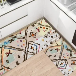 Tribal Pattern Area Rug Kitchen Mat Non-Slip Oil Proof Floor Mat Livingroom Rug Indoor Outdoor Mat Bedroom Decor Bathroom Mat Entrance Rug Door Mat