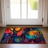 Trippy Psychedelic Monster Doormat Non-Slip Oil Proof Rug Indoor Outdoor Mat Bedroom Decor Bathroom Mat Entrance Rug Door Mat