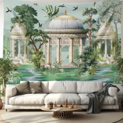 Tropical Plants Birds Hanging Tapestry Wall Art Large Tapestry Mural Decor Photograph Backdrop Blanket Curtain Home Bedroom Living Room Decoration