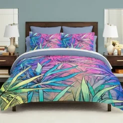 Tropical Plants Pattern Duvet Cover Set Set Soft 3-Piece Luxury Cotton Bedding Set Home Decor Gift Twin Full King Queen Size Duvet Cover