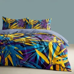 Tropical Plants Pattern Duvet Cover Set Set Soft 3-Piece Luxury Cotton Bedding Set Home Decor Gift Twin Full King Queen Size Duvet Cover