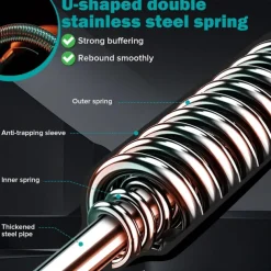 Twister Arm Exerciser, Adjustable Spring Workout Bar, Forearm Triceps Chest Enhanced Exercise Strengthener,Portable Home Fitness Equipment