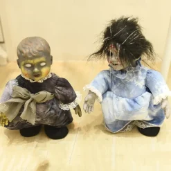 Ugly Dolls, Halloween Scary Doll Voice-activated Battery Powered Creepy Dolls Halloween Prop for Party Haunted House