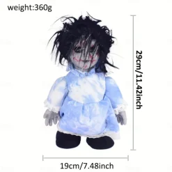 Ugly Dolls, Halloween Scary Doll Voice-activated Battery Powered Creepy Dolls Halloween Prop for Party Haunted House
