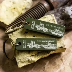 Ukrainian Brutal Military Keychain, Brutal Keychain for Men Military Gifts for Metal Keychain Memory Military Gifts Unique Ukrainian Key Ring Anniversary Gift