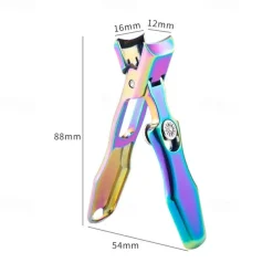 Ultra Sharp Stainless Steel Nail Clippers, Fingernail & Toenail Clippers Splash Proof Nail Clippers Luxury Nail Cutter for Thick Nails