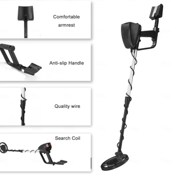 Underground Metal Detector, GTX4030 Underground Metal Detector Handheld Metal Detector Portable Detachable Easy Install Metal Detector High Sensitivity Underground Metal Detector