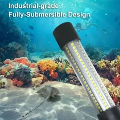 Underwater Fishing Light Submersible Fish Finder Lamp COB LED Innovative Compact Design with 5M Cable 1Pc