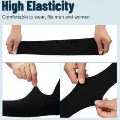 Unisex Compression Cooling UV Protection Sun Sleeves Long Arm Cover Anti-Slip Warmers for Outdoor Sports Sunblock Cover Summer Garden Arm Sleeves