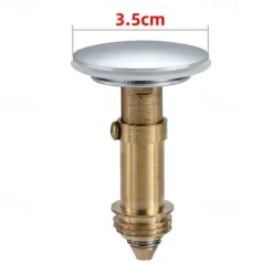 Universal Bathroom Sink Stopper, Basin Pop Up Drain Filter, Bathtub Converter Sink Drain Strainer Plug No Overflow