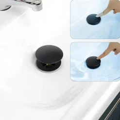Universal Bathroom Sink Stopper, Basin Pop Up Drain Filter, Bathtub Converter Sink Drain Strainer Plug No Overflow