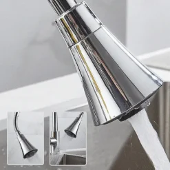 Universal Kitchen Water Faucet Adjustable Pressure 360 Degree Rotating Water Tap Head Water Saving Shower Faucet Nozzle Adapter