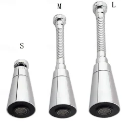 Universal Kitchen Water Faucet Adjustable Pressure 360 Degree Rotating Water Tap Head Water Saving Shower Faucet Nozzle Adapter