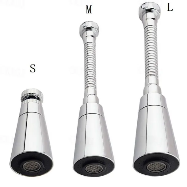 Universal Kitchen Water Faucet Adjustable Pressure 360 Degree Rotating Water Tap Head Water Saving Shower Faucet Nozzle Adapter