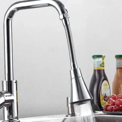 Universal Kitchen Water Faucet Adjustable Pressure 360 Degree Rotating Water Tap Head Water Saving Shower Faucet Nozzle Adapter