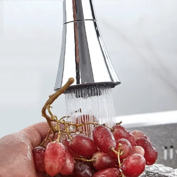 Universal Kitchen Water Faucet Adjustable Pressure 360 Degree Rotating Water Tap Head Water Saving Shower Faucet Nozzle Adapter