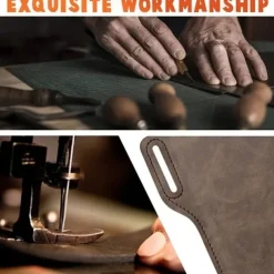 Universal Leather Case Waist, Father's Day Gifts Leather Cell Phone Holster, Universal Case Waist Bag Sheath with Belt Loop, Universal Upright Phone Bag Belt Clip