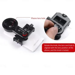 Universal Phone Lens Photography Adapter Mount Adjustable Phone Clip Bracket Telescope Phone Adapter for Binoculars Monocular