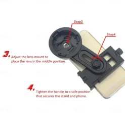 Universal Phone Lens Photography Adapter Mount Adjustable Phone Clip Bracket Telescope Phone Adapter for Binoculars Monocular