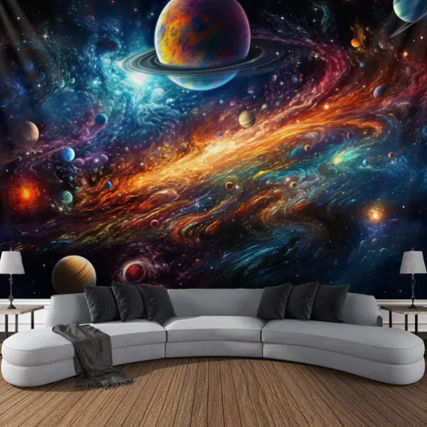 Universe Planet Landscape Hanging Tapestry Wall Art Large Tapestry Mural Decor Photograph Backdrop Blanket Curtain Home Bedroom Living Room Decoration