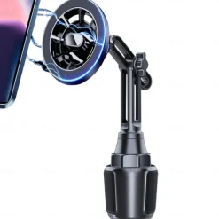 Upgraded for MagSafe Cup Holder Charger, MagSafe Car Mount Charger 15W Fast Charging with Adjustable Gooseneck for iPhone 16 15 14 13 12 Pro Max Plus Mini MagSafe Case