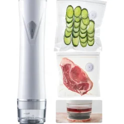 Upgraded Handheld Vacuum Sealer for Food, Portable Vacuum Sealer Machine with Auto-Stop & Detachable Filter, 5X Freshness Lock