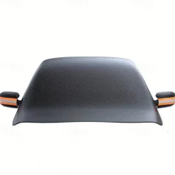 Upgraded Windshield Cover Magnet Sun Shade Waterproof Snowproof Car Front Window Sun Protection Cover With Reflective Strip & Windproof Fixing Belt