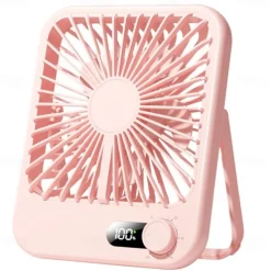 USB Desktop Fan - Ultra-Thin Portable Wind-Powered Charging, Summer Cooling Mini Fan, Portable Device, Super Quiet, Suitable for Home, Student Dorms, Bedside, Silent Ultra-Thin Desktop Fan
