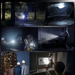 USB Rechargeable Flashlight Zoomable High Power LED Flashlights Outdoor Waterproof Camping Night Fishing Tactical Flashlight Survival Tools