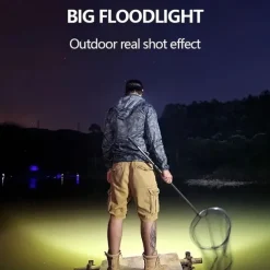 USB Rechargeable LED Head Lamp, Portable 5 LEDs Headlight Torch Work Light for Travel, Camping, Fishing, Hunting Outdoor Camping Adventure