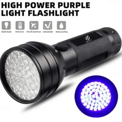 UV LED Flashlights Outdoor 51 LEDs 395nm Ultra Violet Torch Light Lamp Blacklight Detector for Dog Urine Pet Stains and Bed Bug