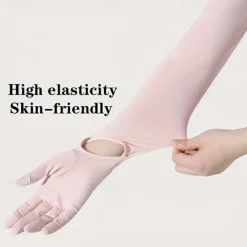 UV Long Sun Gloves, UPF 50+ Touchscreen Non Slip Full Finger Arm Sun Glovers Sunblock Gloves for Outdoor Sports Driving