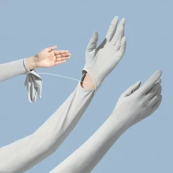 UV Long Sun Gloves, UPF 50+ Touchscreen Non Slip Full Finger Arm Sun Glovers Sunblock Gloves for Outdoor Sports Driving