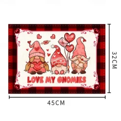 Valentine's Day Placemats Set of 4 Romantic and Decorative Table Mats Featuring Heart or Rose Patterns Durable and Heat-Resistant Perfect for Adding a Touch of Love to Your Dining Table Decor