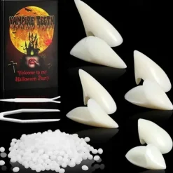 Vampire Teeth Dentures Fangs Horror False Teeth Cosplay Props Halloween Party Costume Props Party