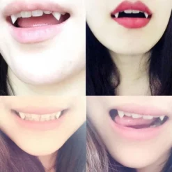 Vampire Teeth Dentures Fangs Horror False Teeth Cosplay Props Halloween Party Costume Props Party