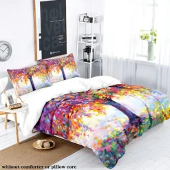 Van Gogh Oil Painting Tree 3-Piece Duvet Cover Set for Summer Soft Skin Friendly Long Lasting for Hotel Bedroom Guest Room Bedding Comfy Set