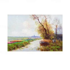 Van Gogh Painting Placemats Woven Placemat Vinyl Washable Heatproof Stain Resistant Mats PVC Placemats for Table Dining Office Kitchen Hotel Home Decor