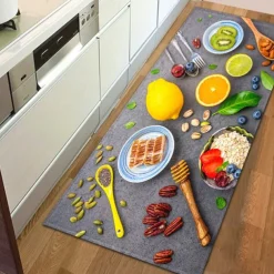 Vegetables Area Rug Kitchen Mat Non-Slip Oil Proof Floor Mat Livingroom Rug Indoor Outdoor Mat Bedroom Decor Bathroom Mat Entrance Rug Door Mat