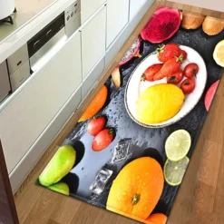 Vegetables Area Rug Kitchen Mat Non-Slip Oil Proof Floor Mat Livingroom Rug Indoor Outdoor Mat Bedroom Decor Bathroom Mat Entrance Rug Door Mat
