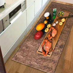 Vegetables Area Rug Kitchen Mat Non-Slip Oil Proof Floor Mat Livingroom Rug Indoor Outdoor Mat Bedroom Decor Bathroom Mat Entrance Rug Door Mat