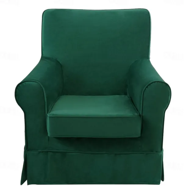 Velvet Armchair Sofa Cover Solid Color Quilted Velvet Slipcovers LITB PRIME cover Ektcover