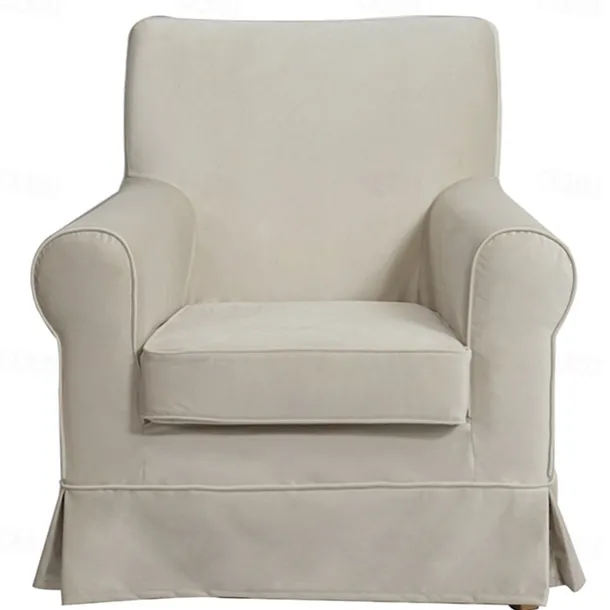 Velvet Armchair Sofa Cover Solid Color Quilted Velvet Slipcovers LITB PRIME cover Ektcover