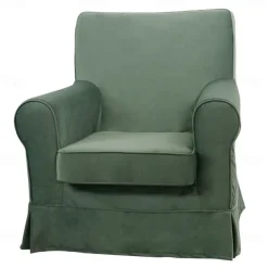 Velvet Armchair Sofa Cover Solid Color Quilted Velvet Slipcovers LITB PRIME cover Ektcover