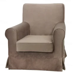 Velvet Armchair Sofa Cover Solid Color Quilted Velvet Slipcovers LITB PRIME cover Ektcover