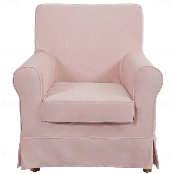 Velvet Armchair Sofa Cover Solid Color Quilted Velvet Slipcovers LITB PRIME cover Ektcover