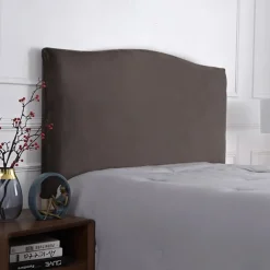 Velvet Bed Headboard Cover for Bedroom Decoration, Stretch Bed Headboard Slipcover Covers, Dust proof Protector Cover for Upholstered Headboard