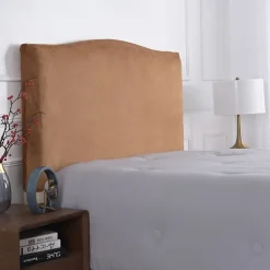 Velvet Bed Headboard Cover for Bedroom Decoration, Stretch Bed Headboard Slipcover Covers, Dust proof Protector Cover for Upholstered Headboard